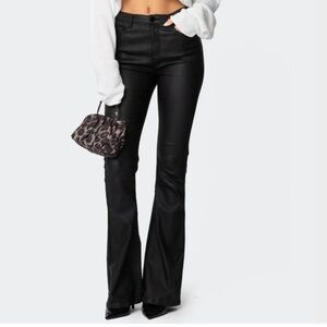Edikted Black Women's Boot Cut Jeans
